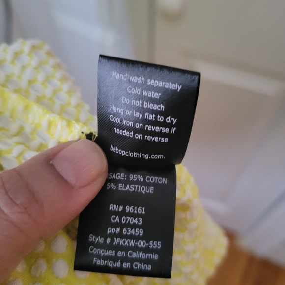 Yellow Polka-dot Dress - Sweetheart Neckline - Picture 7 of 9